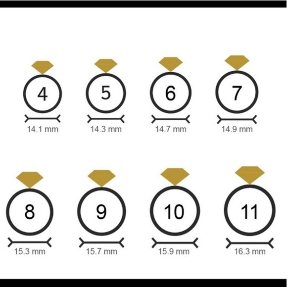 925SILVER CZ ROUND SHINY RING CENTER SET OF 3 PCS - Picture 4 of 5